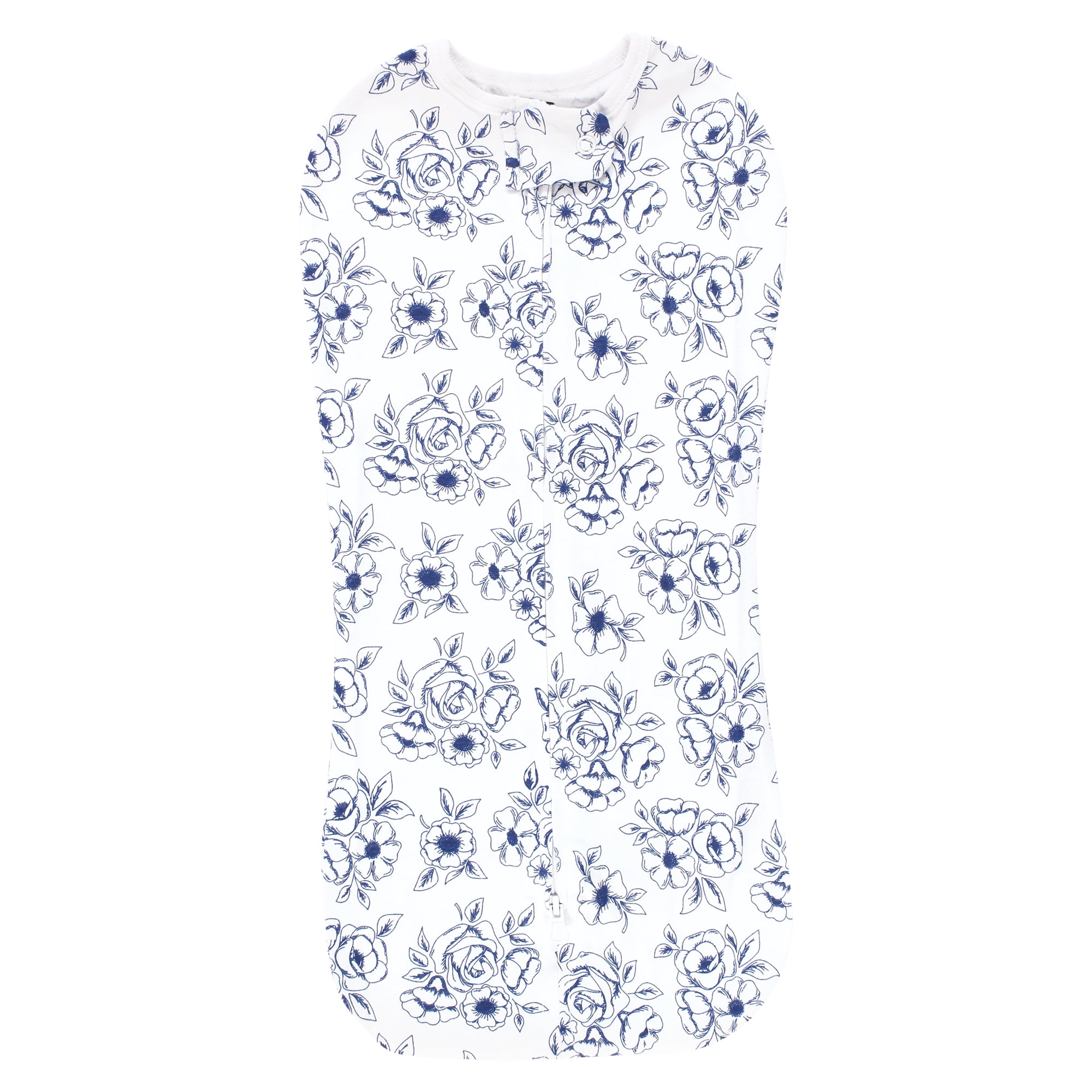 Hudson Baby Infant Girl Sleep Pod, Blue Toile, 0-2 Months