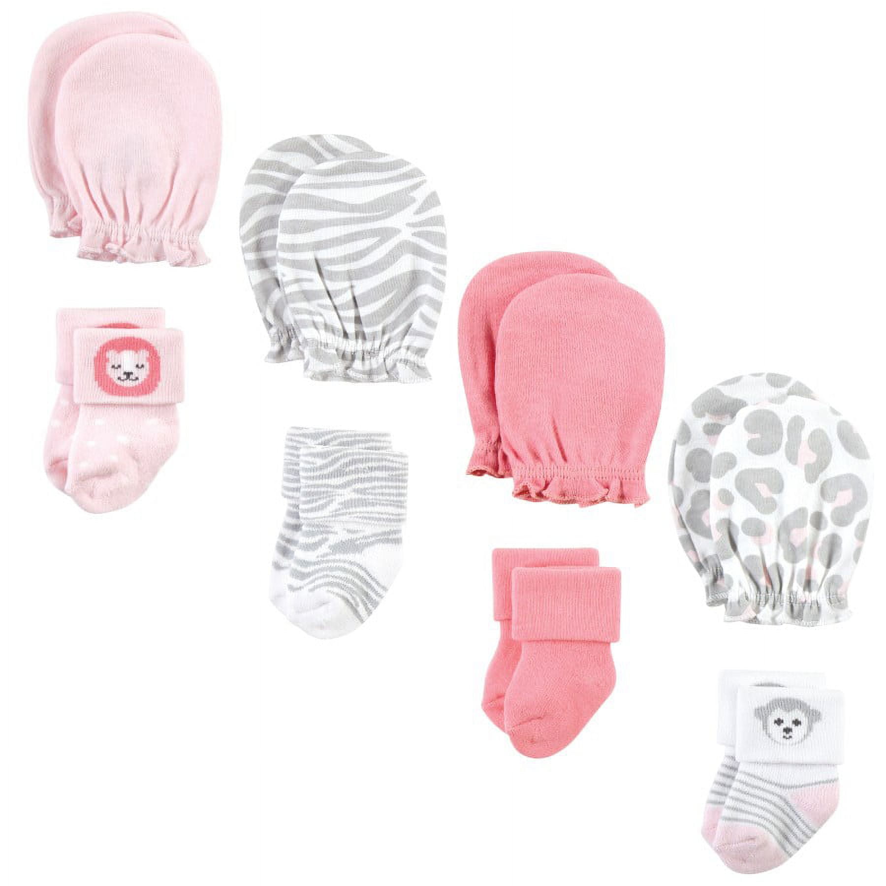 Hudson Baby Headband and Socks Giftset, 6-Piece, 0-9 Months