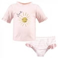 thumbnail image 1 of Hudson Baby Infant Girl Swim Rashguard Set, Smile Sunshine, 6-9 Months, 1 of 4