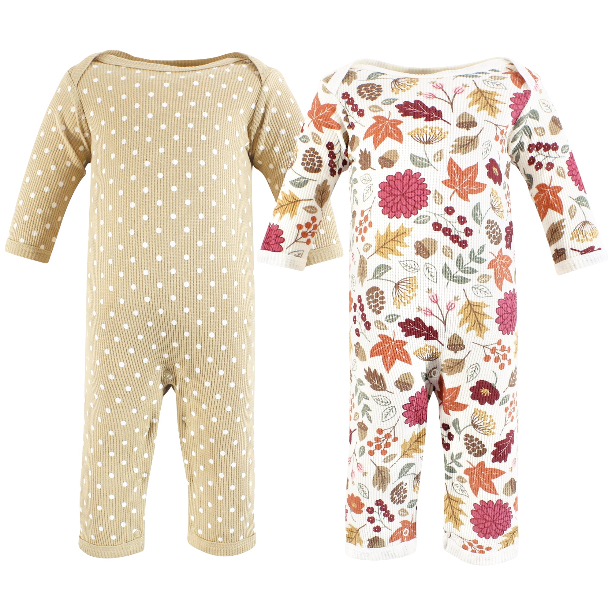 Hudson Baby Infant Girl Cotton Zipper Sleep and Play 3pk