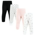 thumbnail image 1 of Hudson Baby Infant Girl Thermal Tapered Ankle Pants 4pk, Snowflake, 5T, 1 of 6