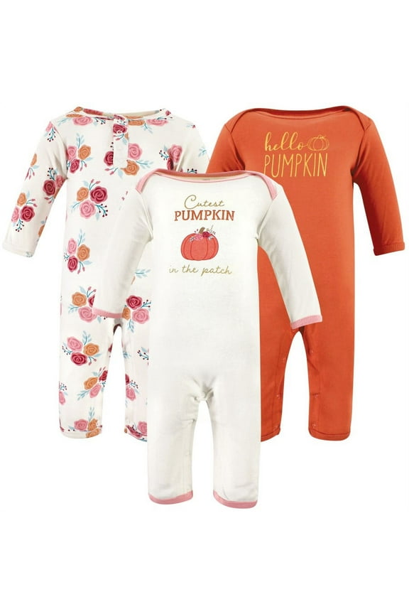 Infant Girls Cotton Coveralls, Cutest Pumpkin, 18-24 Months