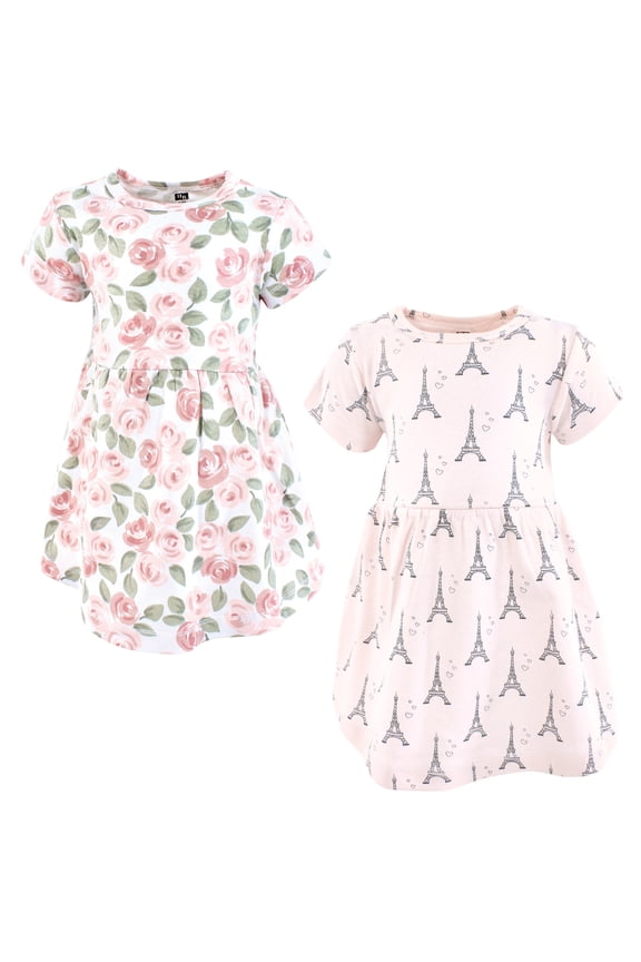 Infant Girls Cotton Dresses, Bonjour Paris, 3T
