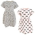 thumbnail image 1 of Hudson Baby Infant Girls Cotton Dresses, Bow Heart Leopard, 6-9 Months, 1 of 3