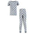 thumbnail image 1 of Hudson Baby Infant Girls Cotton Pajama Set, Blue Daisy, 2T, 1 of 4