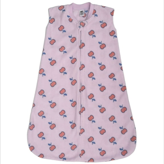 Hudson Baby Infant Girls Fleece Sleeping Bag, Sack, Blanket, Apple, 0-6 Months