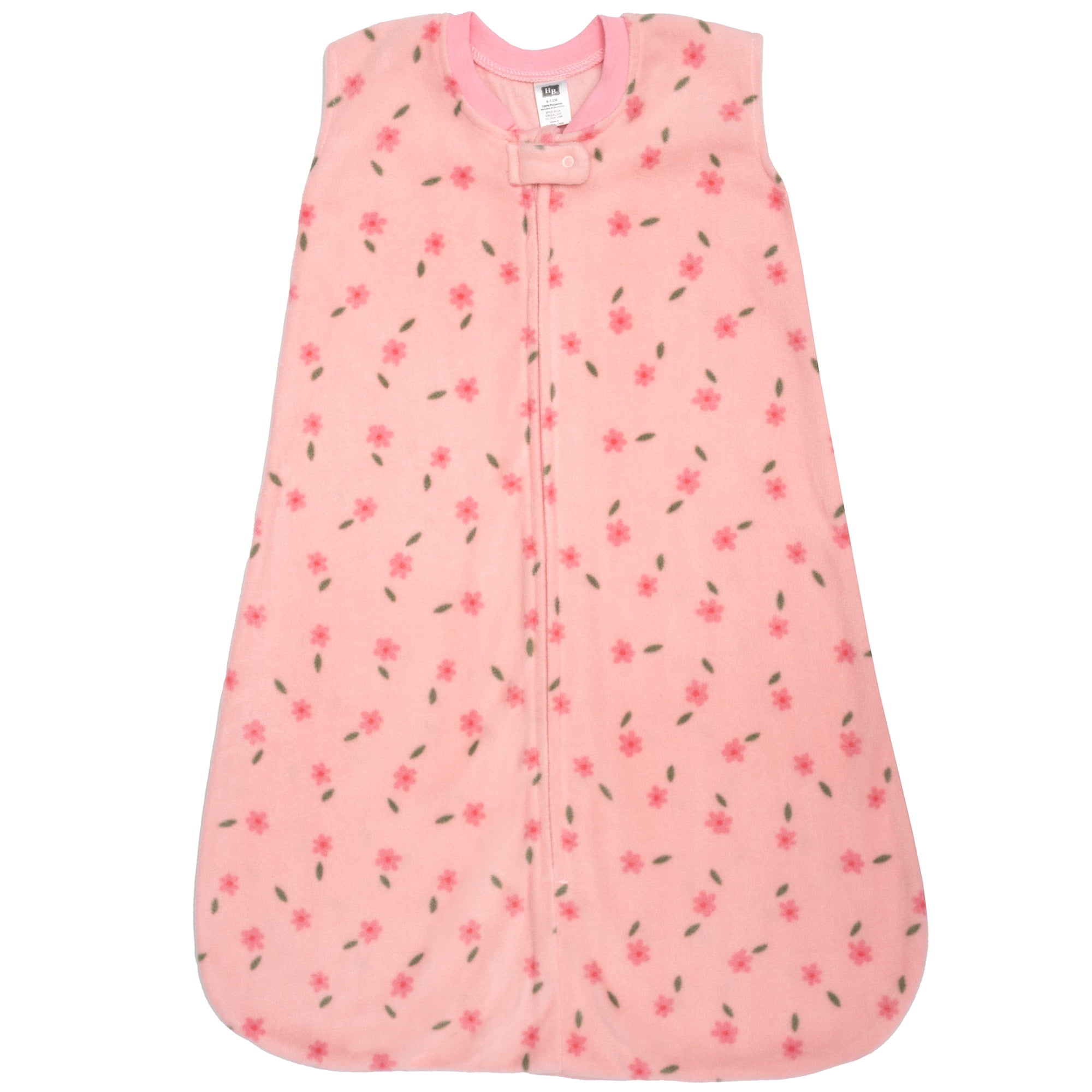 Hudson Baby Infant Girls Fleece Sleeping Bag, Sack, Blanket, Small Floral, 12-18 Months