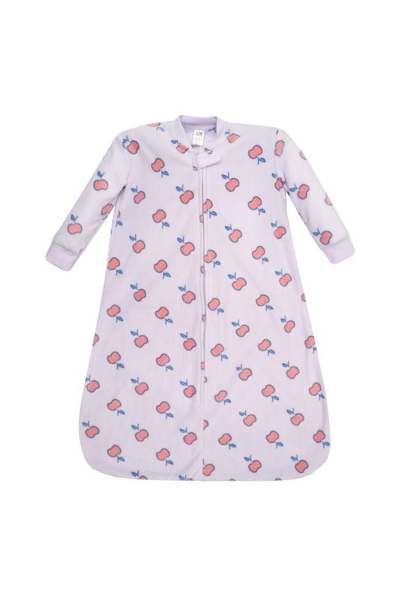 Infant Girls Long-Sleeve Fleece Sleeping Bag, Apple, 18-24 Months