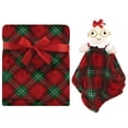 thumbnail image 1 of Hudson Baby Infant Girls Plush Blanket with Security Blanket, Mrs. Claus, One Size, 1 of 4