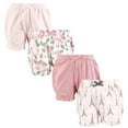 thumbnail image 1 of Hudson Baby Infant Girls Shorts Bottoms 4-Pack, Bonjour Paris, 6-9 Months, 1 of 3