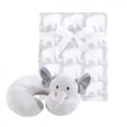 thumbnail image 1 of Hudson Baby Infant Neck Pillow and Plush Blanket Set, Gray Elephant, One Size, 1 of 2