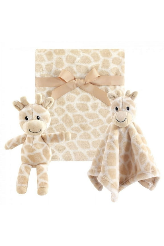 Infant Plush Blanket, Security Blanket and Toy Set, Giraffe, One Size