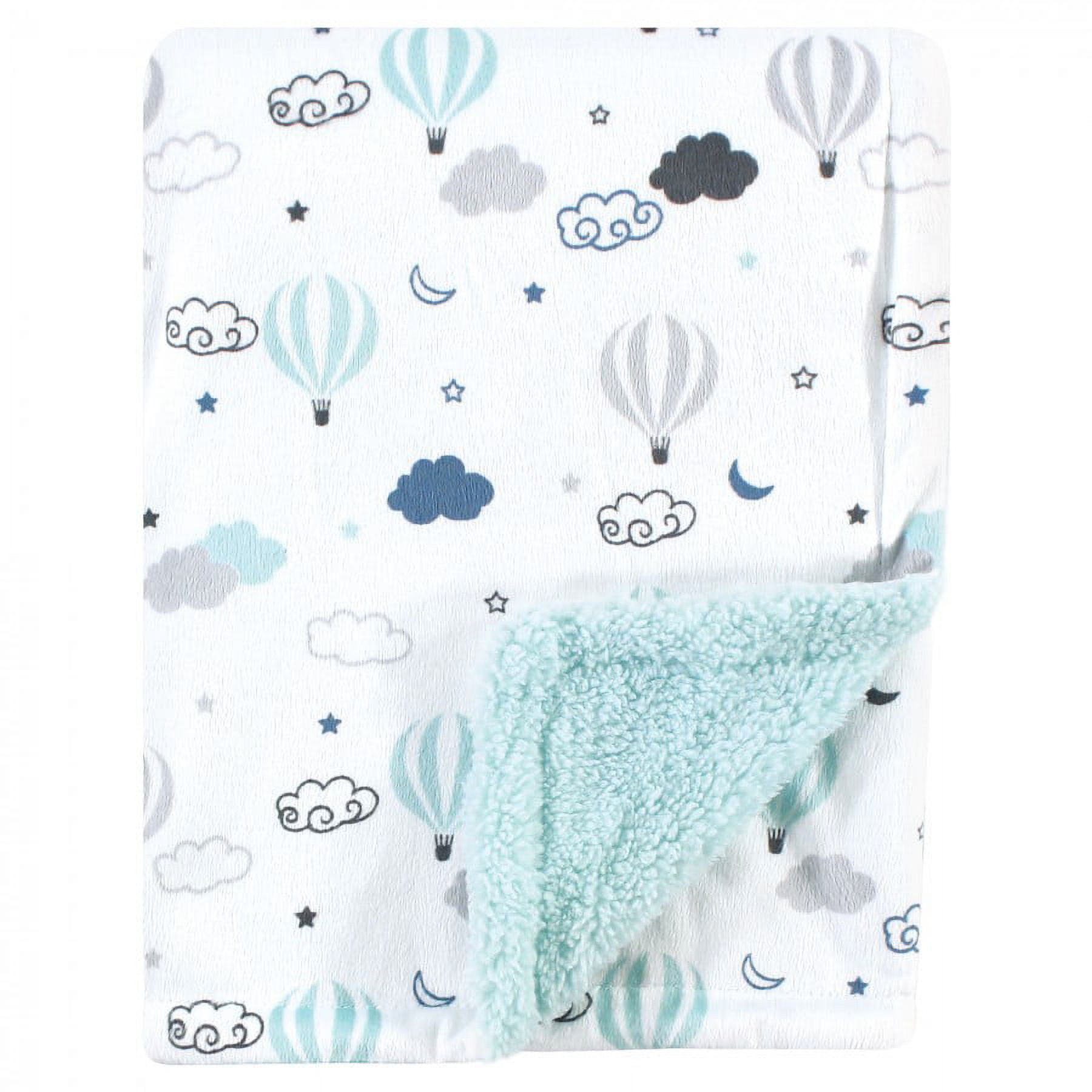 Hudson Baby Cozy Plush Baby Blanket Hot Air Balloon