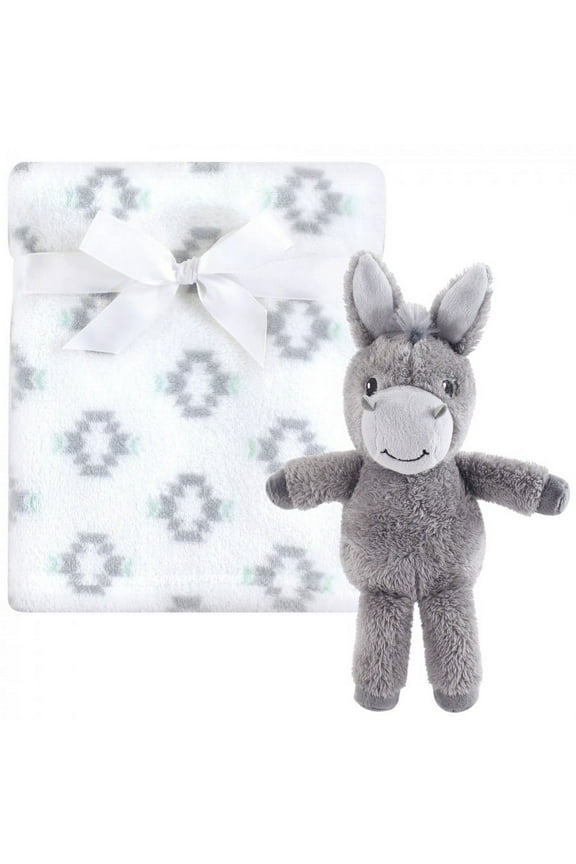 Infant Plush Blanket with Toy, Snuggly Donkey, One Size