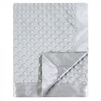 Hudson Baby Infant Plush Mink Blanket, Gray, One Size