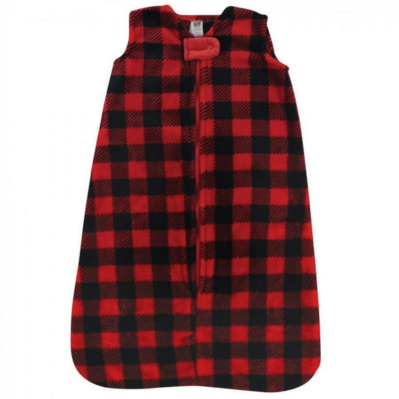 Hudson Baby Infant Plush Sleeping Bag, Sack, Blanket, Buffalo Plaid, 0-6 Months