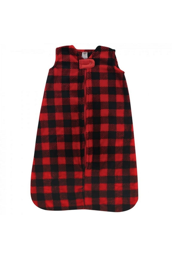 Infant Plush Sleeping Bag, Sack, Blanket, Buffalo Plaid, 0-6 Months