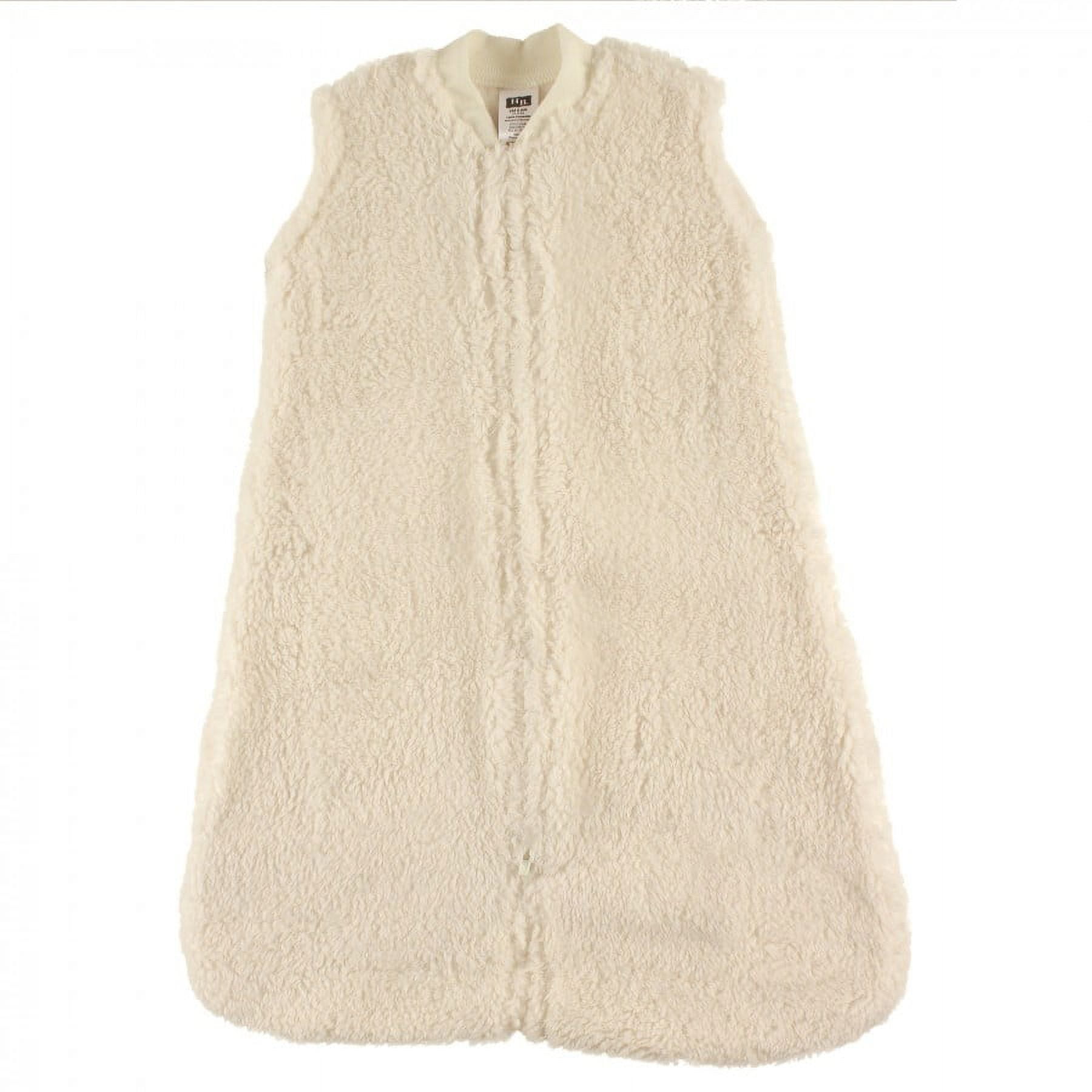 Hudson Baby Infant Plush Sleeping Bag, Sack, Blanket, Cream Faux Shearling, 12-18 Months