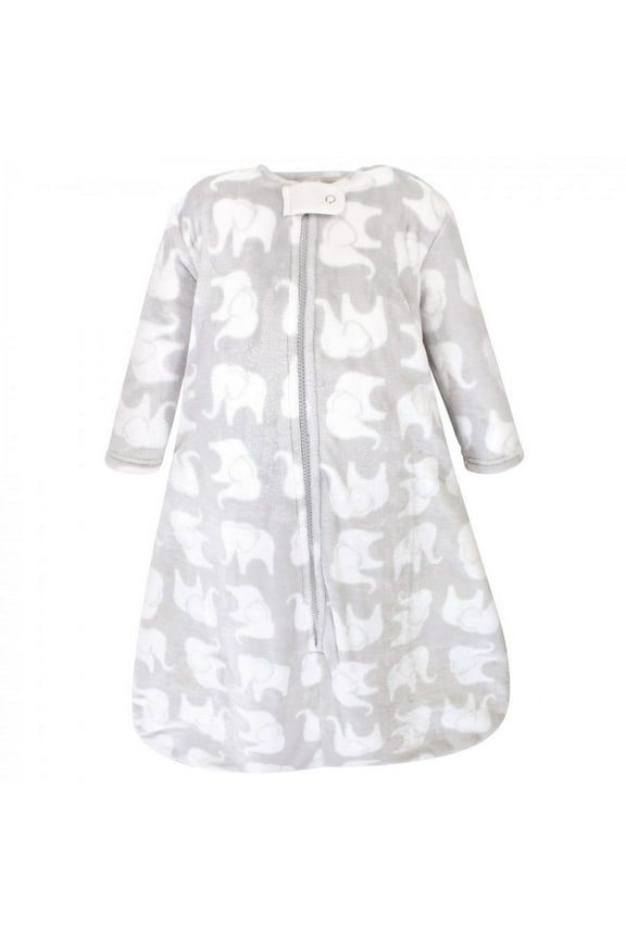 Infant Plush Sleeping Bag, Sack, Blanket, Gray Elephant, 18-24 Months