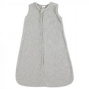 Hudson Baby Infant Plush Sleeping Bag, Sack, Blanket, Heather Gray Fleece, 6-12 Months
