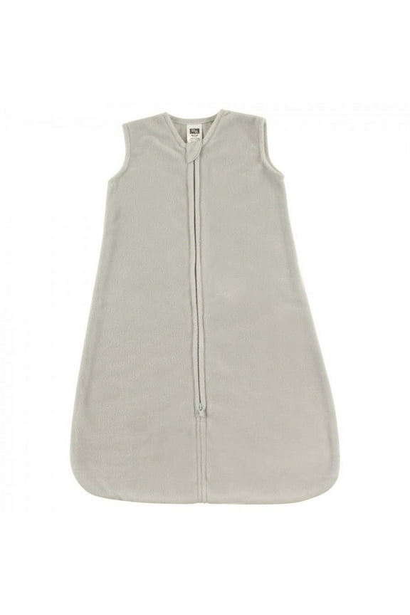 Infant Plush Sleeping Bag, Sack, Blanket, Solid Light Gray Fleece, 0-6 Months