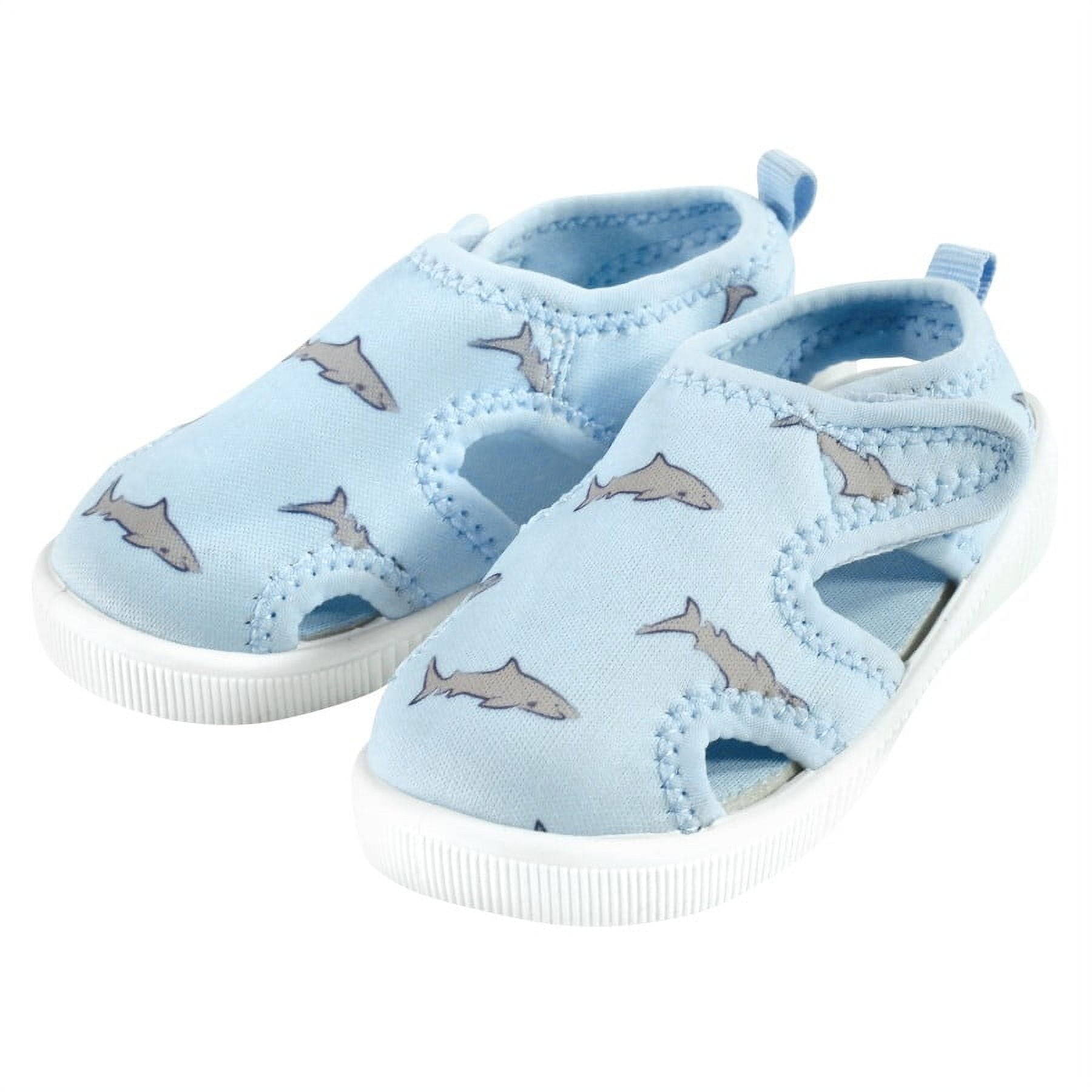 Hudson Baby Infant, Toddler and Kids Boy Sandal and Water Shoe, Blue Shark, 11 Little Kid