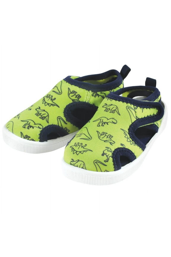 Infant, Toddler and Kids Boy Sandal and Water Shoe, Green Dinosaur, 11 Little Kid