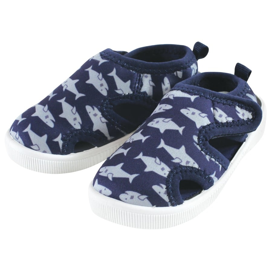 Infant, Toddler and Kids Boy Sandal and Water Shoe, Navy Shark, 5 Toddler