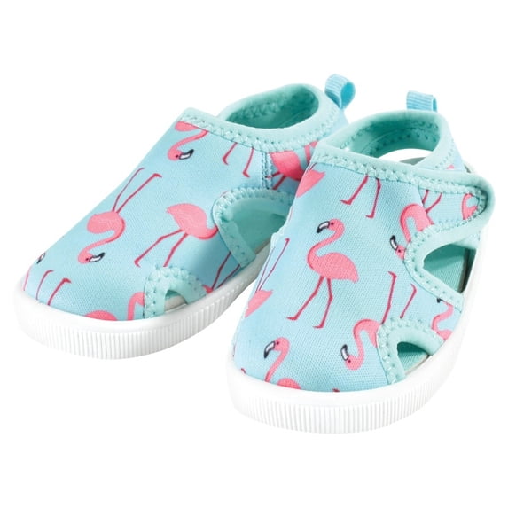 Hudson Baby Infant, Toddler and Kids Girl Sandal and Water Shoe, Flamingo, 4 Infant