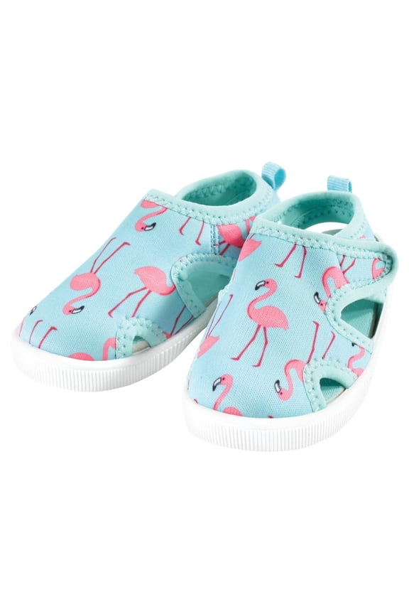 Infant, Toddler and Kids Girl Sandal and Water Shoe, Flamingo, 4 Infant