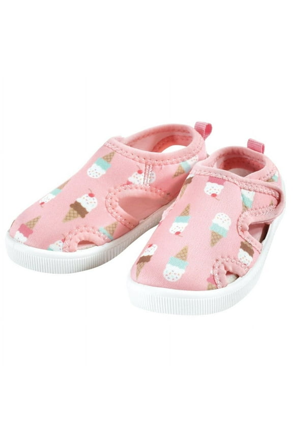 Infant, Toddler and Kids Girl Sandal and Water Shoe, Ice Cream, 4 Infant