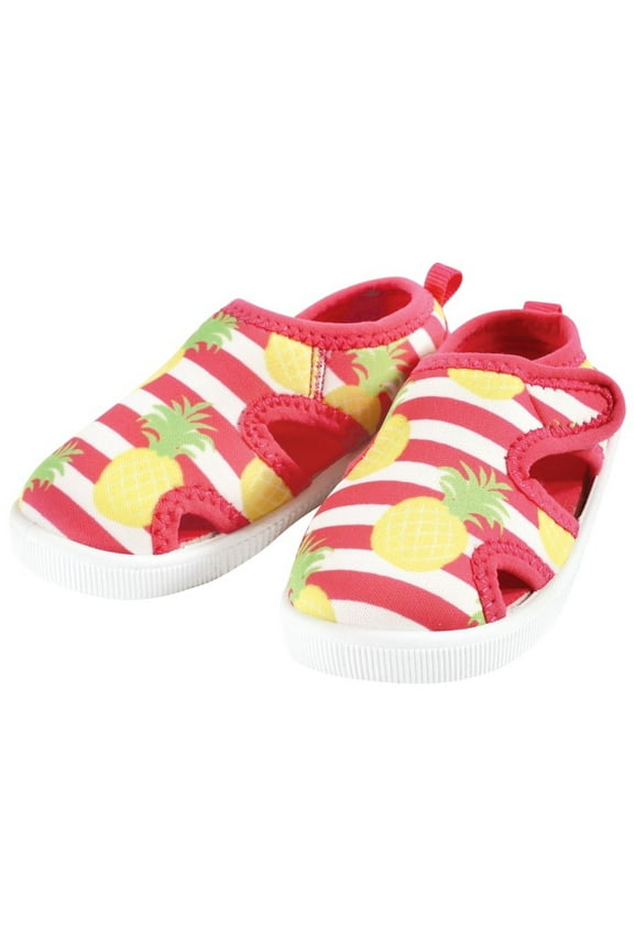 Infant, Toddler and Kids Girl Sandal and Water Shoe, Pineapple, 4 Infant