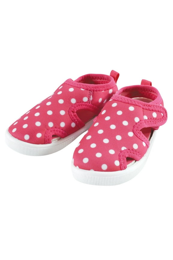 ; Toddler Girl Slip-On Sandal and Water Shoe, Polka Dot, Size 11