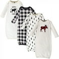 thumbnail image 1 of Hudson Baby Infant Unisex Cotton Gowns, Moose, 0-6 Months, 1 of 4
