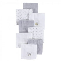 Hudson Baby Infant Unisex Super Soft Cotton Washcloths, Stars, One Size
