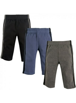 3-pack Cotton Jersey Joggers - Dark blue/gray melange - Kids