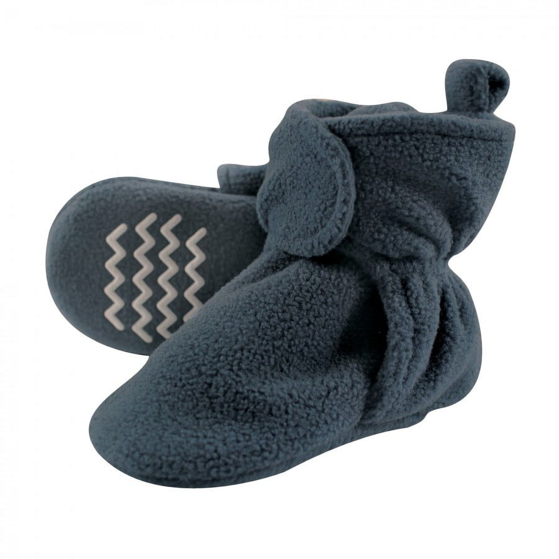 Hudson Baby Infant and Toddler Boy Cozy Fleece Booties, Coronet Blue, 18-24 Months