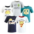 thumbnail image 1 of Hudson Baby Infant and Toddler Boy Short Sleeve T-Shirts, Fun Food, 6-12 Months, 1 of 7