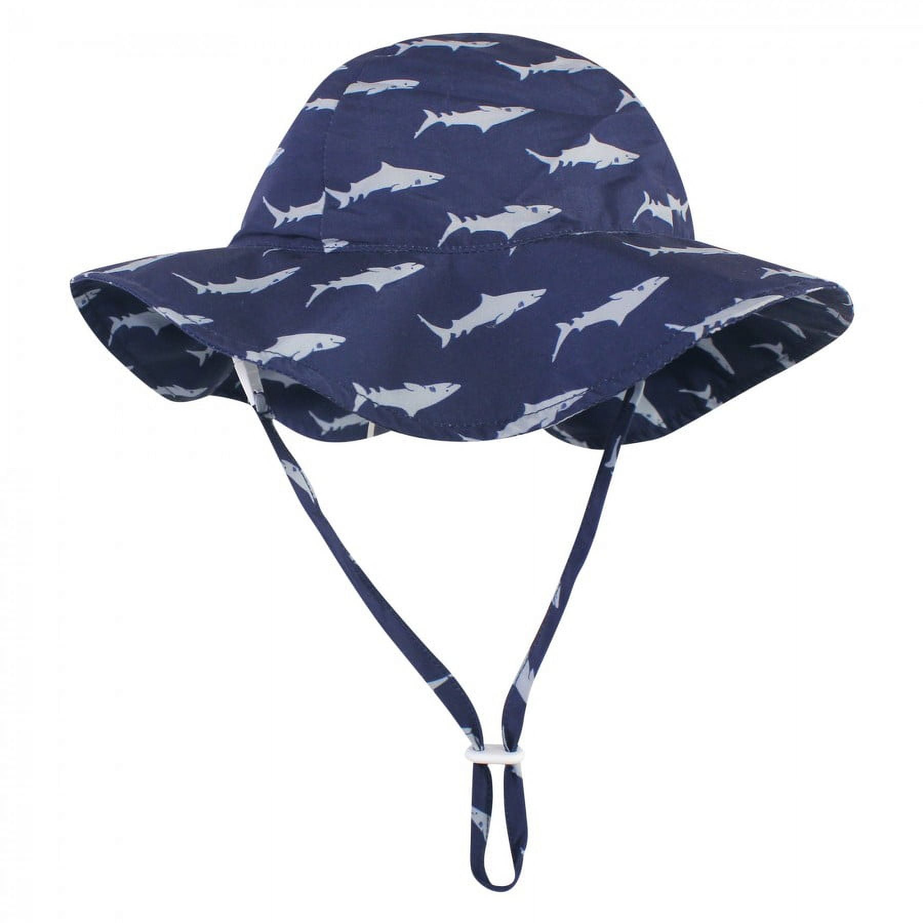 【本物保証】 and Infant Baby Hudson Toddler Blue Hat, Protection Sun Boy ベビー