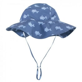 Hudson Baby Infant and Toddler Boy Sun Protection Hat, Blue