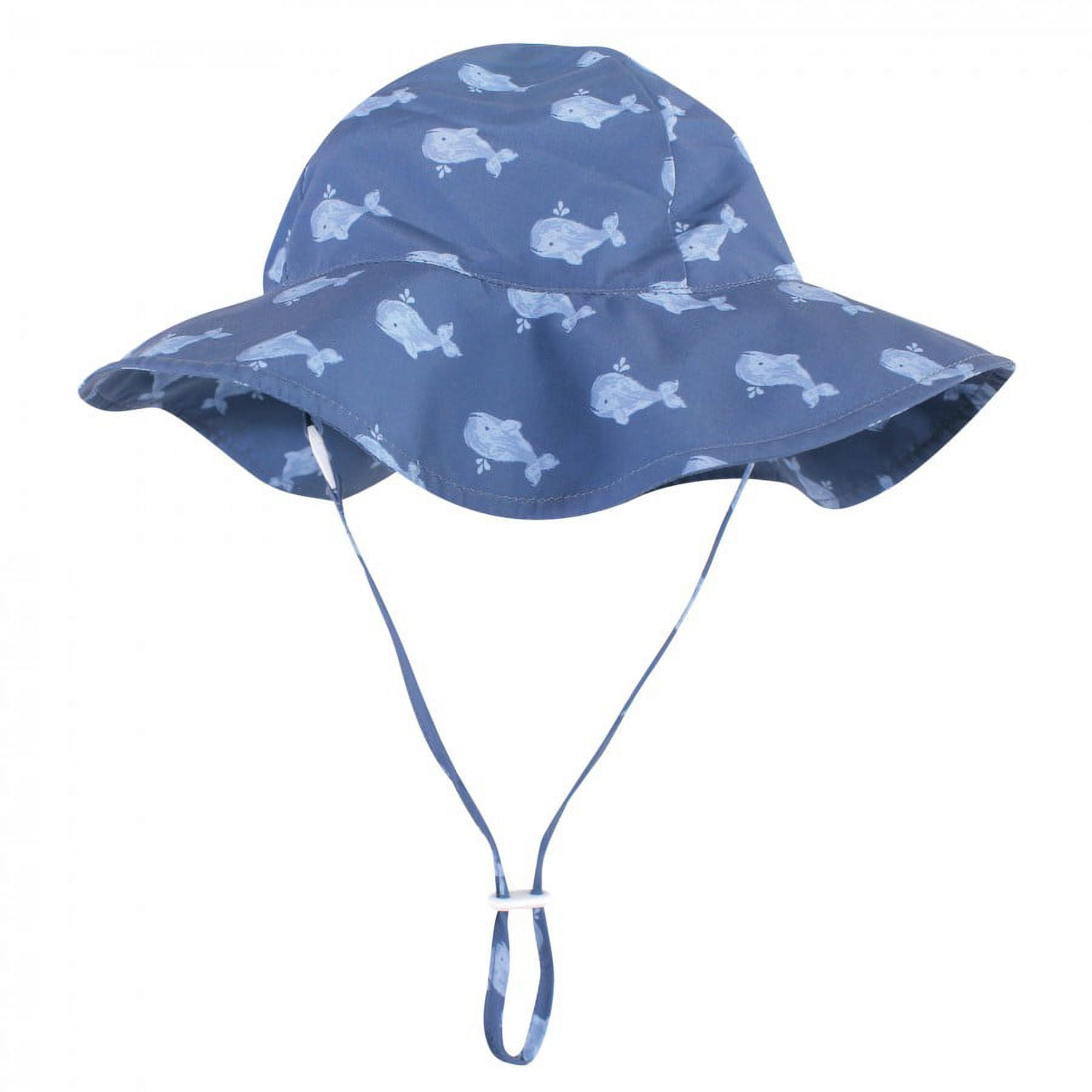 Hudson Baby Infant and Toddler Boy Sun Protection Hat, Dark