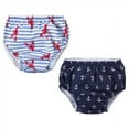 thumbnail image 1 of Hudson Baby Infant and Toddler Boy Swim Diapers, Anchors, 0-6 Months, 1 of 4