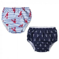 Hudson Baby Infant and Toddler Boy Swim Diapers, Anchors, 0-6 Months