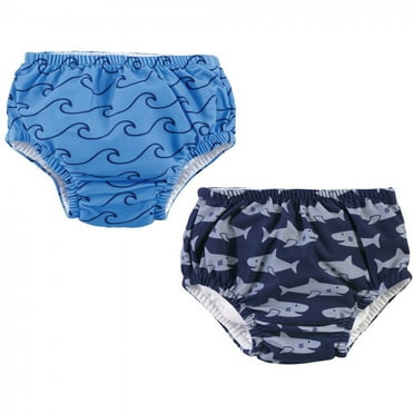 Hudson Baby Infant and Toddler Boy Swim Diapers, Sharks, 0-6 Months