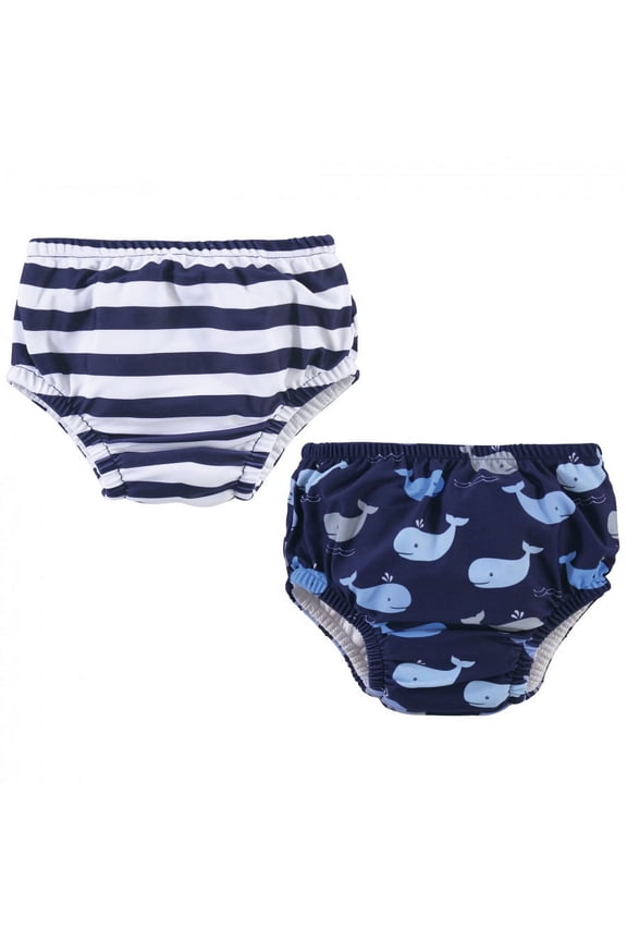Infant and Toddler Boy Swim Diapers, Whales, 4 Toddler