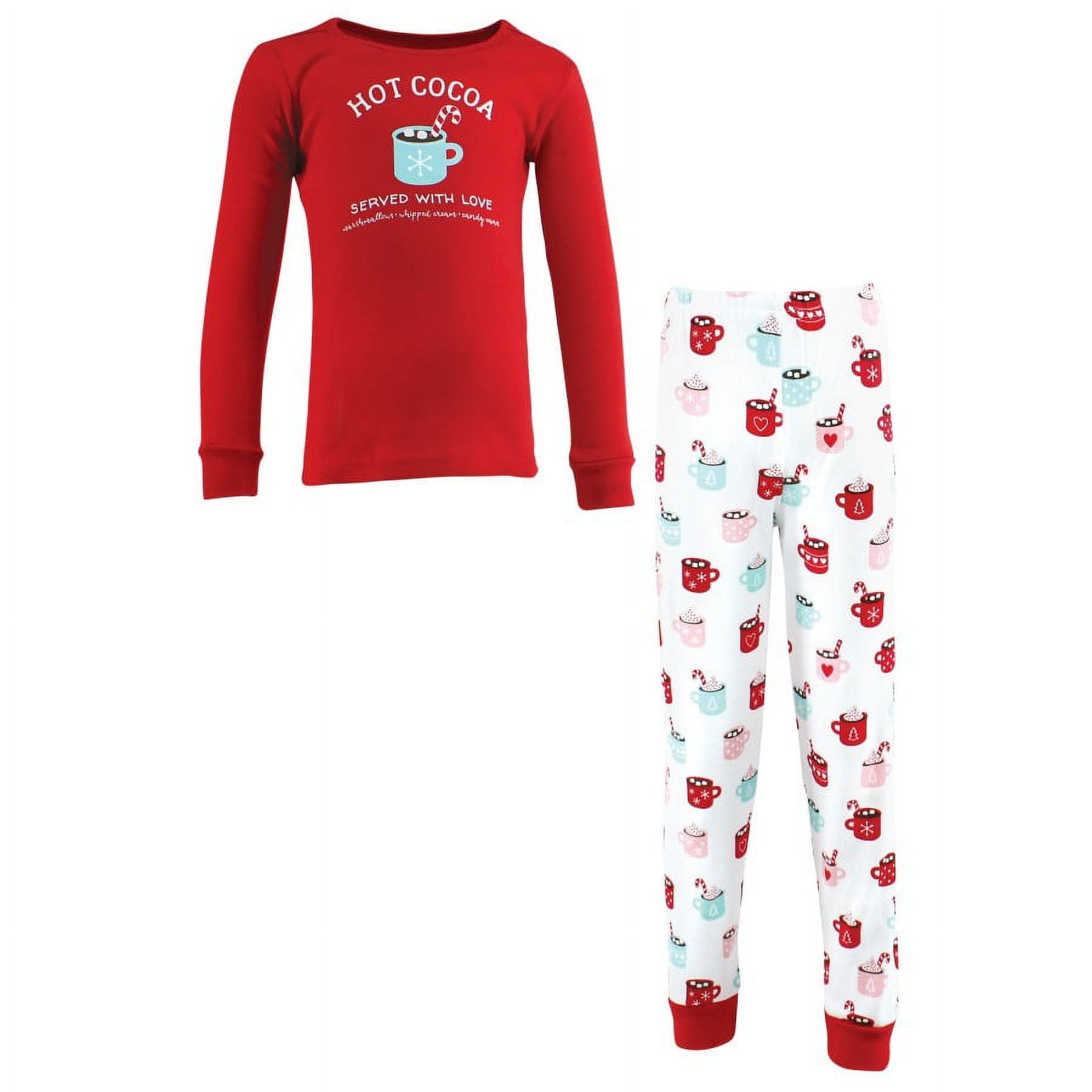 Hudson Baby Infant and Toddler Cotton Pajama Set, Hot Cocoa, 2 Toddler