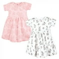 thumbnail image 1 of Hudson Baby Infant and Toddler Girl Cotton Dresses, Bunny Floral, 3 Toddler, 1 of 4