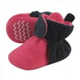 thumbnail image 1 of Hudson Baby Infant and Toddler Girl Cozy Fleece Booties, Dark Pink Navy, 18-24 Months, 1 of 7
