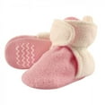 thumbnail image 1 of Hudson Baby Infant and Toddler Girl Cozy Fleece Booties, Light Pink Cream, 18-24 Months, 1 of 9