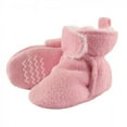 thumbnail image 1 of Hudson Baby Infant and Toddler Girl Cozy Fleece and Faux Shearling Booties, Light Pink, 4 Toddler, 1 of 8